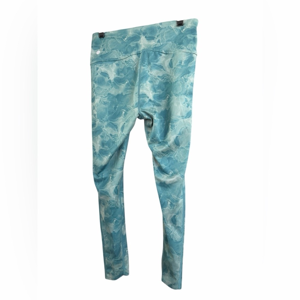 Zella high waist 7/8 Teal Marble Leggings - Picture 11 of 12